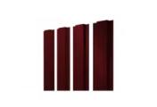 Штакетник Grand Line Прямоугольный 0,4 PE RAL 3005 Красное вино – Купить оптом и в розницу