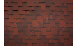 Гибкая черепица Tegola Nordland Альпин красный с отливом. Артикул: Tegola4-red