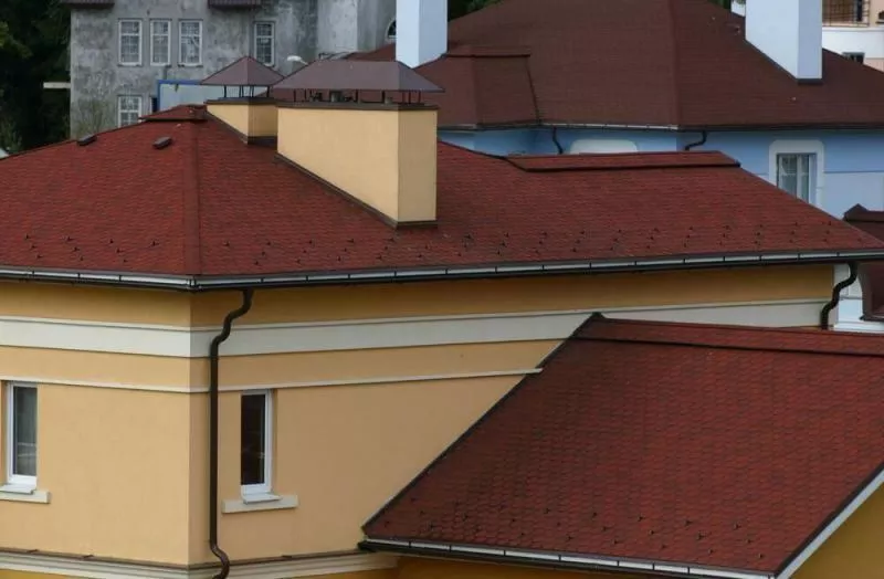 Гибкая черепица Tegola Nordland Антик красный с отливом купить в краснодаре