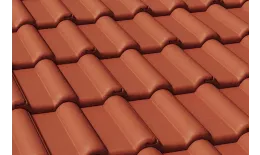 Цементно-песчаная минеральная черепица Braas Франкфурт красный. Цена: 136 руб. Артикул: zp08