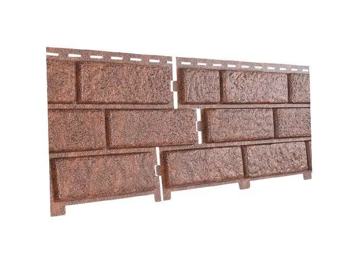 Фасадные (цокольные) панели Ю-Пласт Стоун Хаус Кирпич красный купить в краснодаре