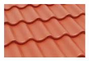 Цементно-песчаная минеральная черепица Braas Протектор красный – Купить оптом и в розницу