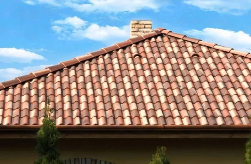 Цементно-песчаная минеральная черепица Braas Адриа красная купить в краснодаре