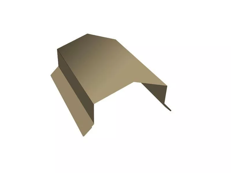 Парапетная крышка угольная 250мм 0,4 PE с пленкой RAL 1014 слоновая кость (2,5м) купить в краснодаре