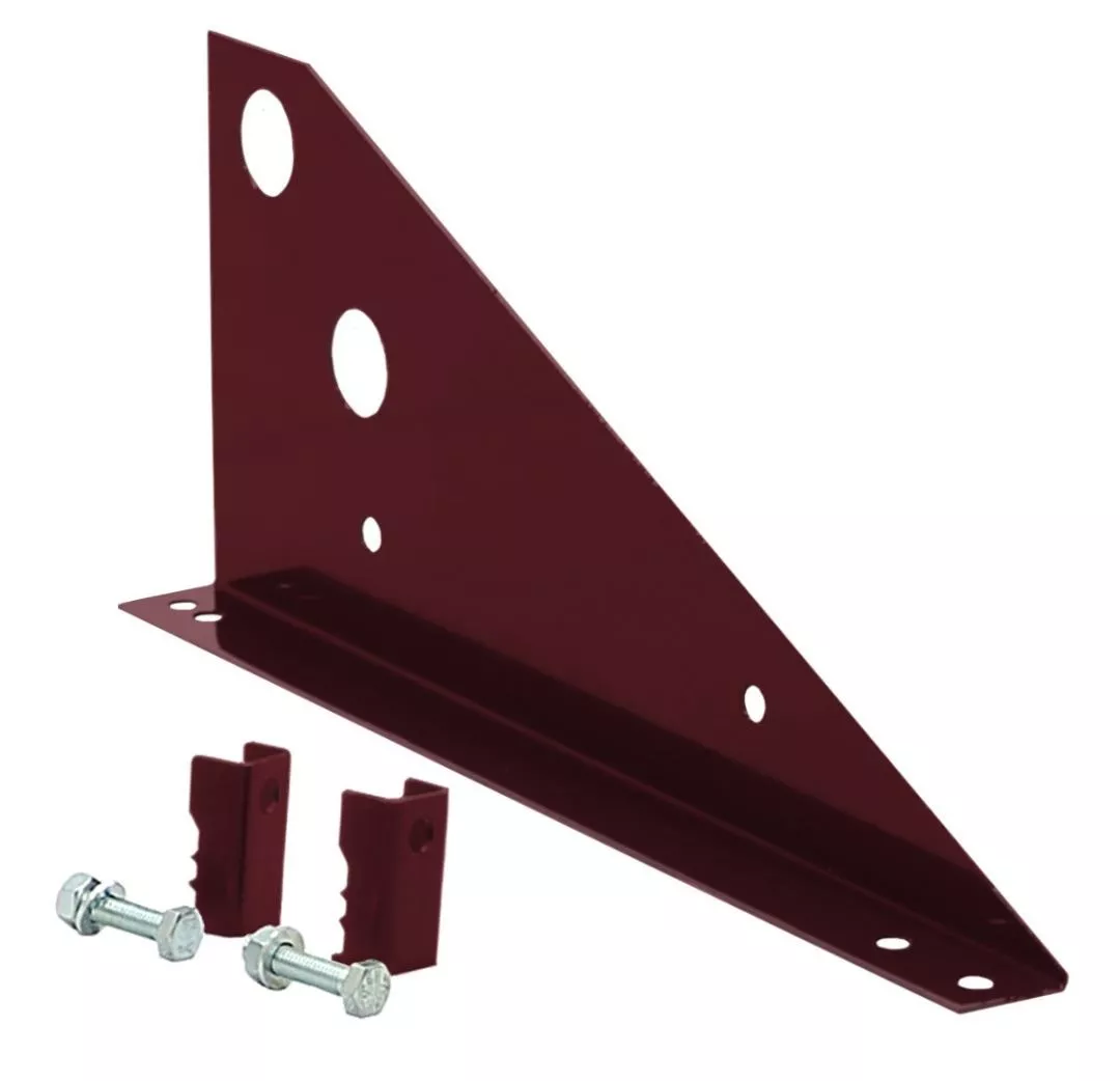 Кронштейн снегозадержателя для фальцевой кровли Optima RAL 3009 купить в краснодаре