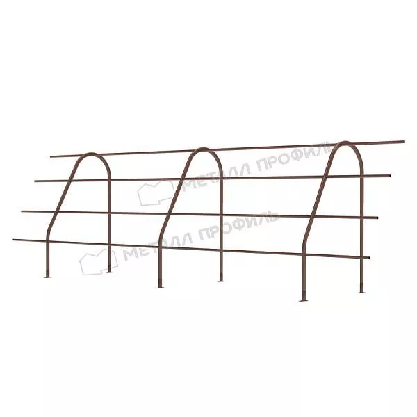 Ограждение кровельное ОК-h1200х3000 мм (8017) купить в краснодаре