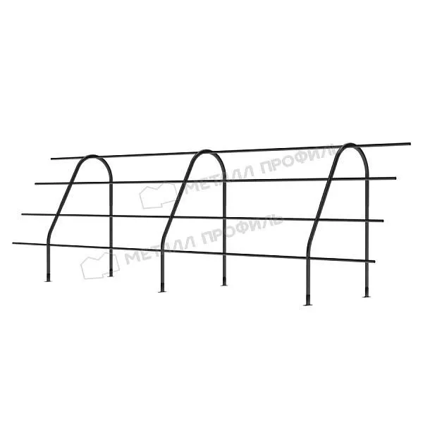 Ограждение кровельное ОК-h1200х3000 мм (9005) купить в краснодаре