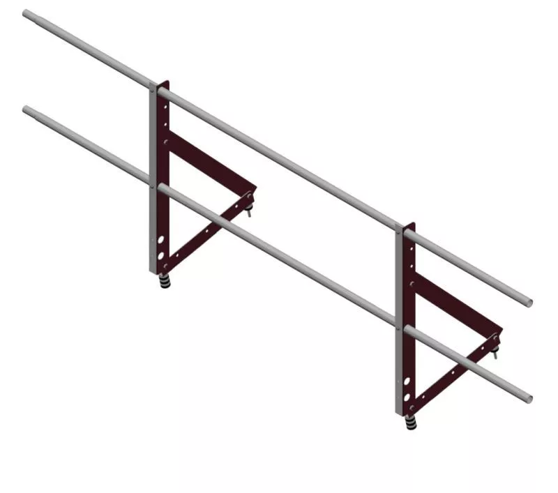 Ограждение кровельное на фальц Optima 0,65х2м RAL 3011 купить в краснодаре