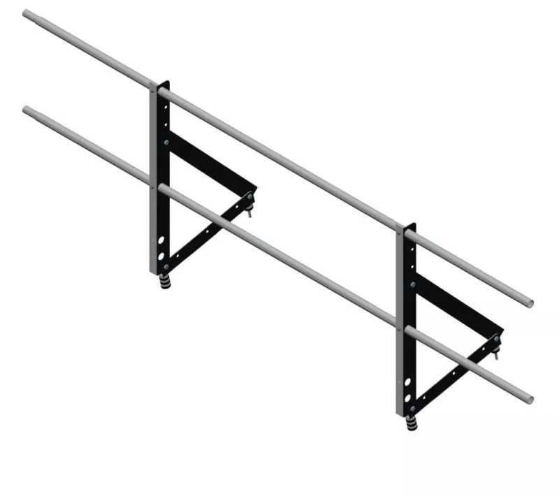 Ограждение кровельное на фальц Optima 0,65х2м RAL 9005 купить в краснодаре