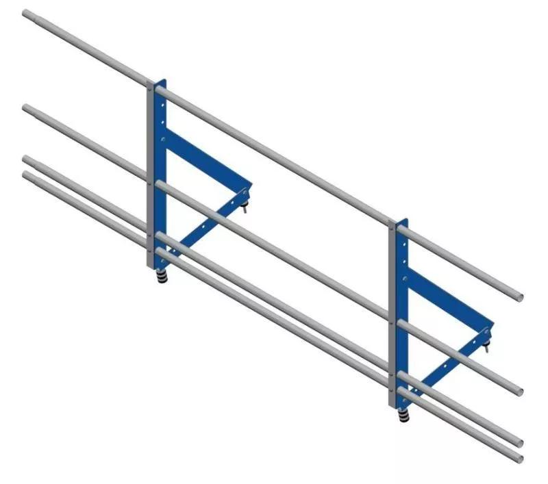 Ограждение кровельное со снегозадержателем на фальц Optima 0,65х2м RAL 5005 купить в краснодаре