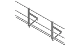 Ограждение кровельное со снегозадержателем на фальц Optima 0,65х2м RAL 7005. Цена: 5360 руб. Артикул: 44397