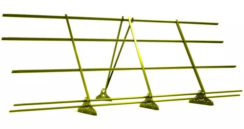 Ограждение кровельное со снегозадержателем GL 1,2х3 RAL 1018 купить в краснодаре