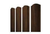 Штакетник Круглый фигурный 0,45 Print Elite Chestnut Wood TwinColor – Купить оптом и в розницу