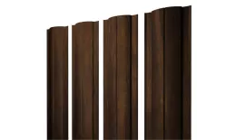 Штакетник Круглый с прямым резом 0,45 Print Elite Chestnut Wood TwinColor. Артикул: 38162