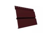 Квадро брус 3D 0,45 PE с пленкой RAL 3005 красное вино – Купить оптом и в розницу