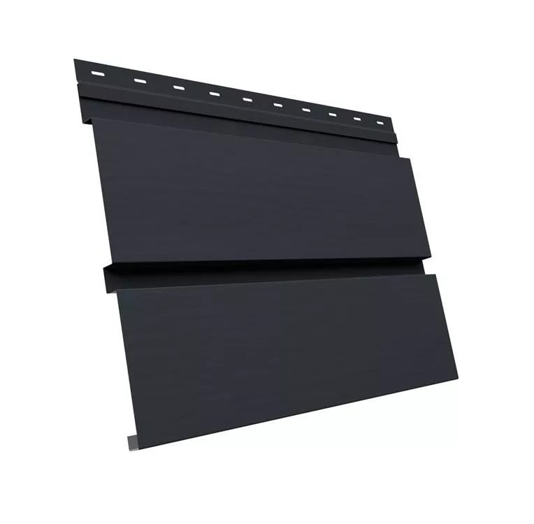 Квадро брус 3D 0,5 GreenCoat Pural BT, matt с пленкой RR 23 темно-серый (RAL 7024 мокрый асфальт) купить в краснодаре