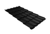 Металлочерепица GL Квинта плюс 3D (Kvinta Plus 3D) 0,5 GreenCoat Pural Matt RR 33 черный – Купить оптом и в розницу