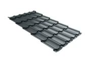 Металлочерепица GL Квинта плюс 3D (Kvinta Plus 3D) 0,5 GreenCoat Pural Matt RAL 7016 антрацитово-серый – Купить оптом и в розницу