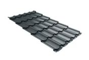 Металлочерепица Grand Line Квинта плюс (Kvinta Plus) 0,5 Satin RAL 7016 антрацитово-серый – Купить оптом и в розницу