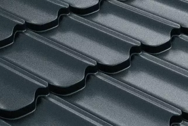 Металлочерепица GL Квинта плюс 3D (Kvinta Plus 3D) 0,5 Satin Matt RAL 7024 мокрый асфальт купить в краснодаре