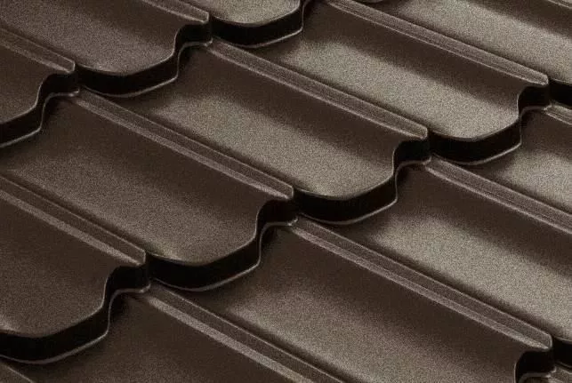 Металлочерепица GL Квинта плюс (Kvinta Plus) 0,5 GreenCoat Pural Matt RR 887 шоколадно-коричневый купить в краснодаре