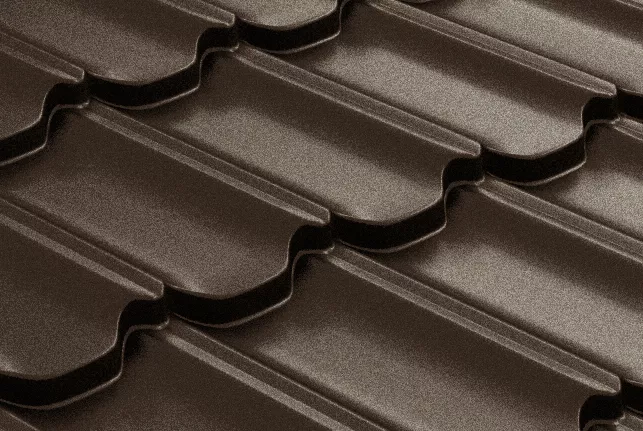 Металлочерепица GL Квинта плюс 3D (Kvinta Plus 3D) 0,5 Rooftop Matte (Стальной Бархат) RAL 8017 шоколад купить в краснодаре