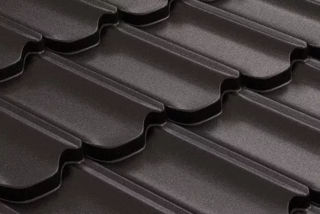 Металлочерепица GL Квинта плюс (Kvinta Plus) 0,5 GreenCoat Pural RAL 8019 Темно-коричневый купить в краснодаре