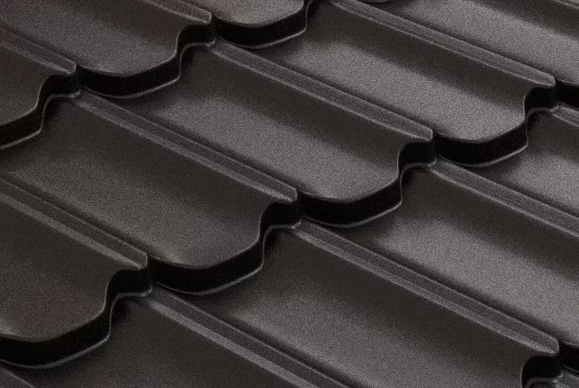 Металлочерепица GL Квинта плюс 3D (Kvinta Plus 3D) 0,5 Rooftop Matte Стальной бархат RR 32 темно-коричневый купить в краснодаре