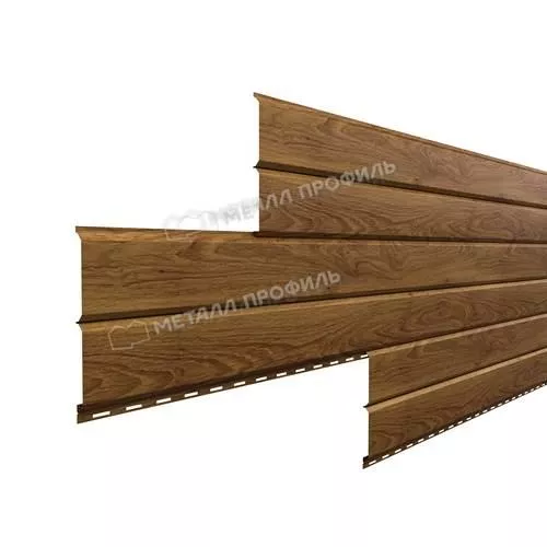 Сайдинг МЕТАЛЛ ПРОФИЛЬ Lбрус-15х240 (ECOSTEEL_MA-01-МореныйДуб-0.5) купить в краснодаре