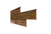 Сайдинг МЕТАЛЛ ПРОФИЛЬ Lбрус-XL-14х335 (ECOSTEEL-01-МореныйДуб-0.5) – Купить оптом и в розницу