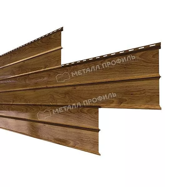 Сайдинг МЕТАЛЛ ПРОФИЛЬ Lбрус-XL-В-14х335 (ECOSTEEL-01-МореныйДуб-0.5) купить в краснодаре