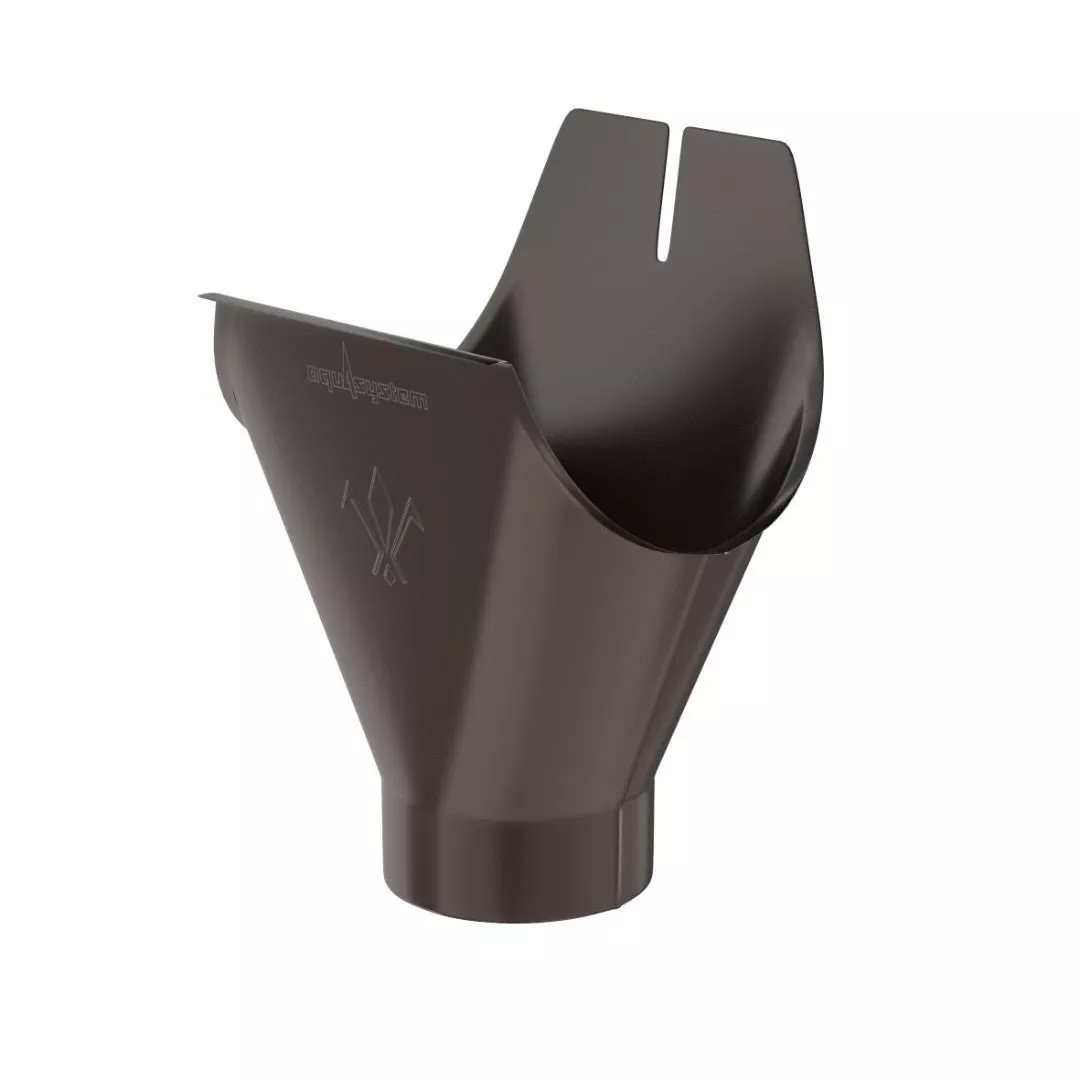Воронка желоба 125/90. AQUASYSTEM КОМФОРТ. RR32 Темно-коричневый купить в краснодаре