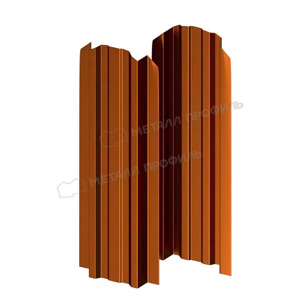 Штакетник металлический МЕТАЛЛ ПРОФИЛЬ LАNE-O 16,5х99 (AGNETA-03-Copper\Copper-0.5) купить в краснодаре