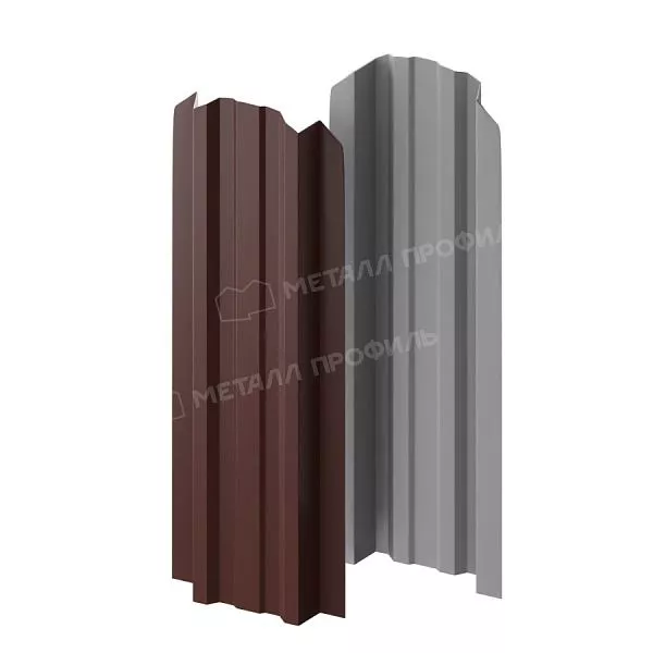 Штакетник металлический МЕТАЛЛ ПРОФИЛЬ LАNE-O 16,5х99 (PURMAN-20-RR32-0.5) купить в краснодаре