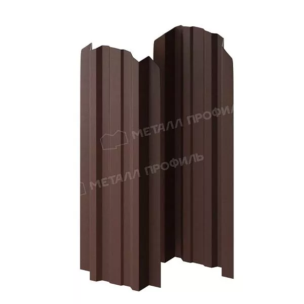 Штакетник металлический МЕТАЛЛ ПРОФИЛЬ LАNE-O 16,5х99 (ПЭМАД-01-8017\8017-0.4) купить в краснодаре