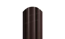 Штакетник Металл Профиль LANE-O (полукруглый верх) PE 0,4 мм RAL 8017 шоколад. Цена: 972 руб. Артикул: MP_Sht_004
