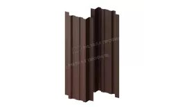 Штакетник металлический МЕТАЛЛ ПРОФИЛЬ LАNE-T 16,5х99 (VALORI-20-Brown-0.5). Цена: 1186 руб. Артикул: 39541