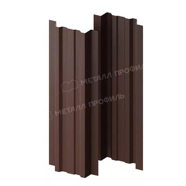 Штакетник металлический МЕТАЛЛ ПРОФИЛЬ LАNE-T 16,5х99 (ПЭМАД-01-8017\8017-0.4) купить в краснодаре