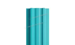 Штакетник Металл Профиль LANE-Т (прямой) РЕ 0,45 мм RAL 5021 водная синь. Цена: 994 руб. Артикул: MP_Sht_098