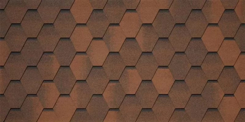 Гибкая черепица Tegola VENETO Marrone 423 (коричневый с отливом) купить в краснодаре
