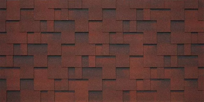 Гибкая черепица Tegola LAZIO Amarone 410 (красный Амароне) купить в краснодаре