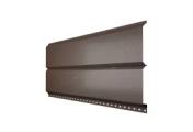 Сайдинг МЕТАЛЛ ПРОФИЛЬ Lбрус-15х240 (VALORI-20-DarkBrown-0.5) – Купить оптом и в розницу