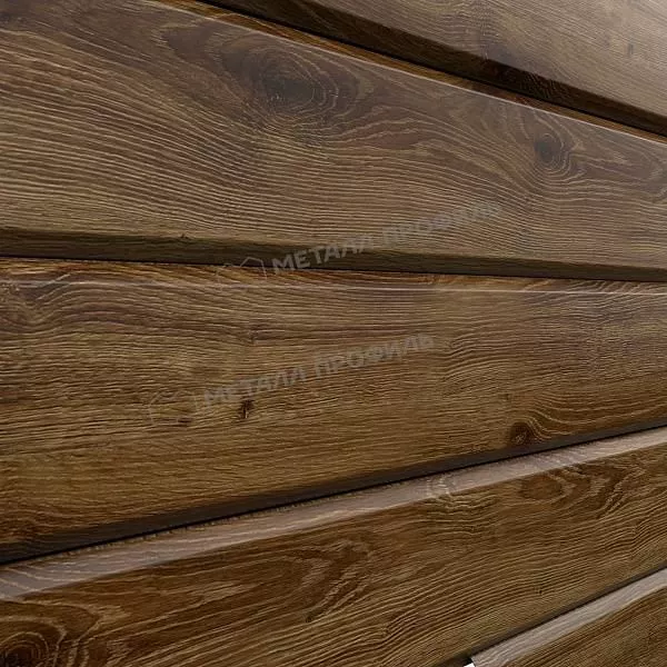 Сайдинг МЕТАЛЛ ПРОФИЛЬ Lбрус-15х240 (ECOSTEEL_MA-12-Античный Дуб-0.45) купить в краснодаре
