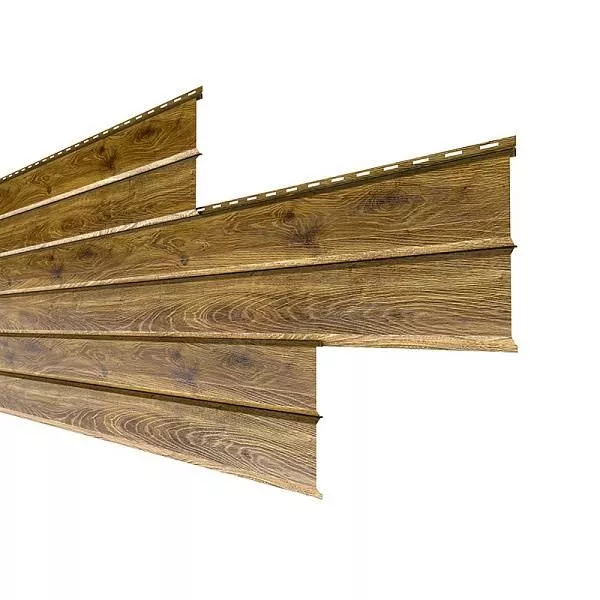 Сайдинг МЕТАЛЛ ПРОФИЛЬ Lбрус-XL-14х335 (ECOSTEEL_T-12-Дуб-0.45) купить в краснодаре