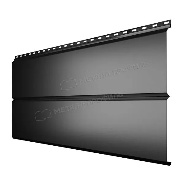 Сайдинг МЕТАЛЛ ПРОФИЛЬ Lбрус-XL-14х335 (PURMAN-20-9005-0.5) купить в краснодаре