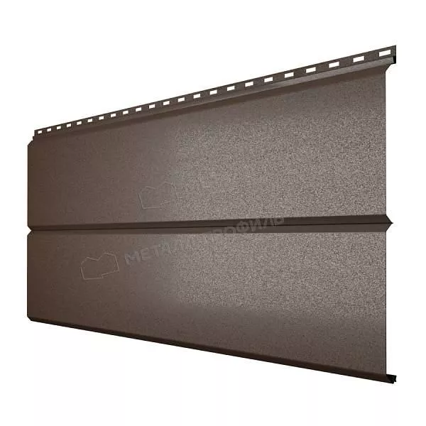 Сайдинг МЕТАЛЛ ПРОФИЛЬ Lбрус-XL-В-14х335 (VALORI-20-DarkBrown-0.5) купить в краснодаре