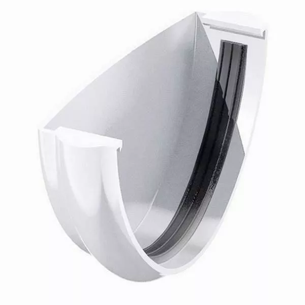 Заглушка желоба ТЕХНОНИКОЛЬ Verat ПВХ 125х82 10шт. Белый купить в краснодаре