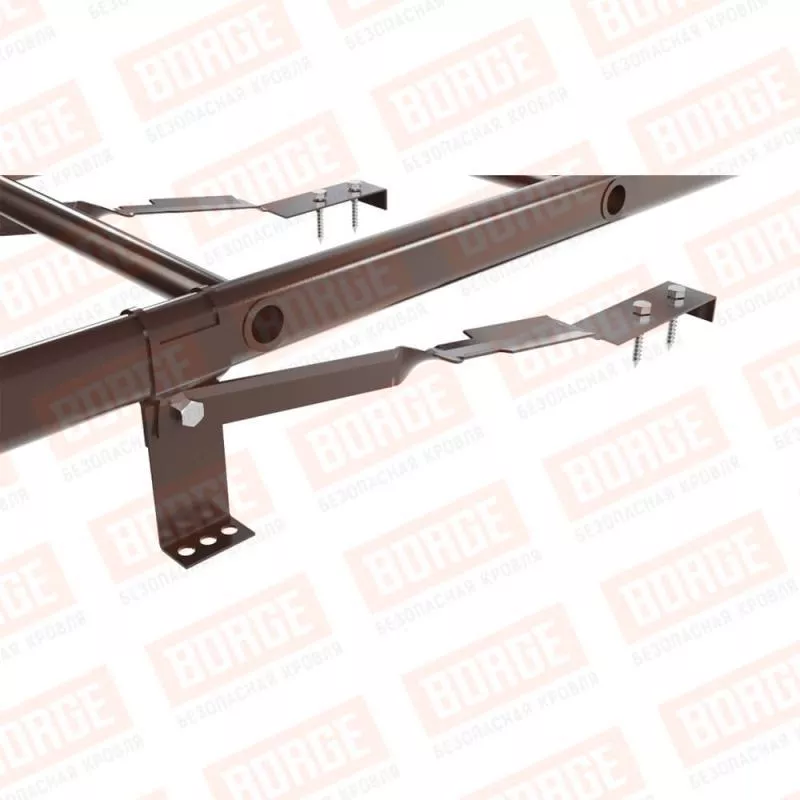 Лестница кровельная BORGE 2,7м, комплект, для черепичной кровли, коричневый шоколад (RAL 8017) купить в краснодаре