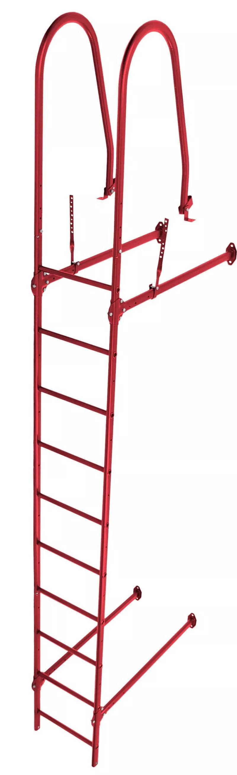 Лестница стеновая Grand Line RAL 3003 2,76м купить в краснодаре