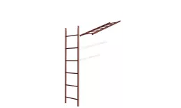 Лестница кровельная стеновая МП дл. 1860 мм без кронштейнов (3011)_1шт и метизы. Цена: 4872 руб. Артикул: 43476